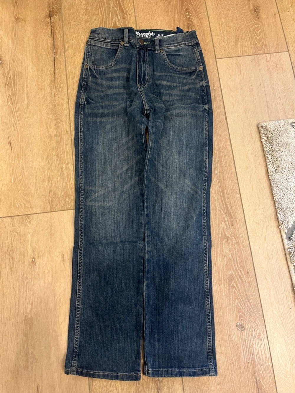 Wrangler Boy' s Dark Blue Bootcut Jeans